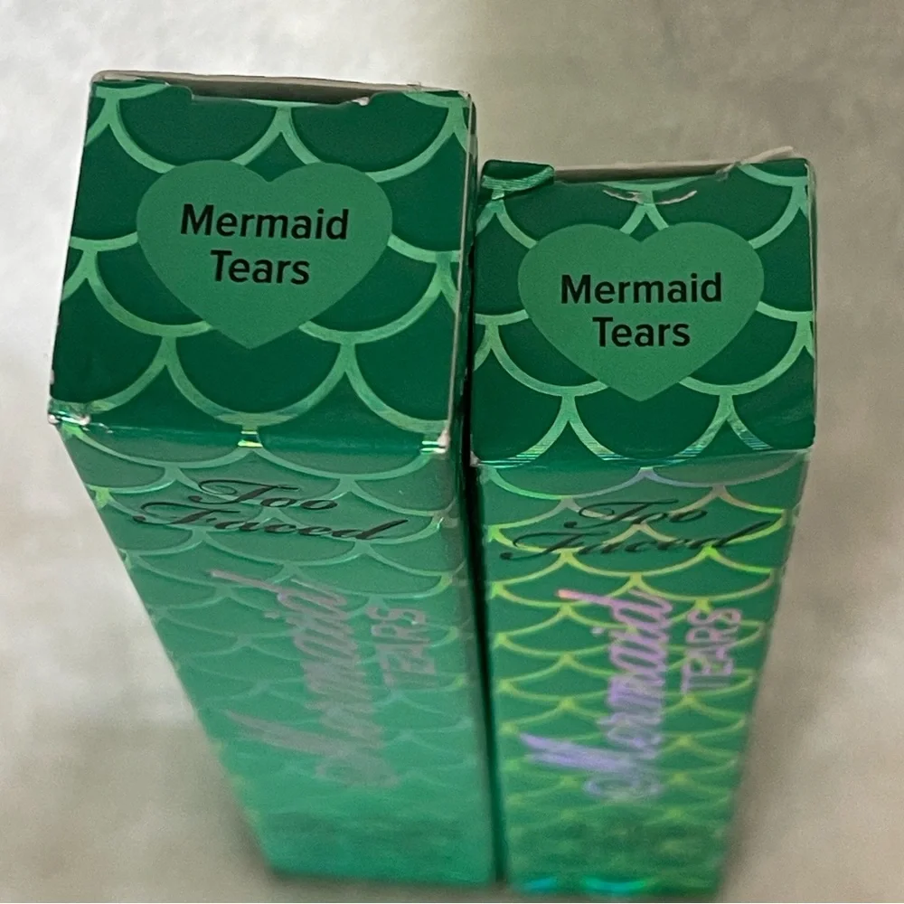 Too Faced Mermaid Tears Lip Topper and Lipstick Set
